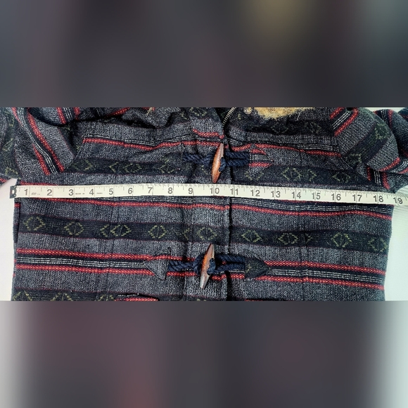 Roxy faux fur sweater style hooded surf duffle jacket/ coat - Picture 11 of 13